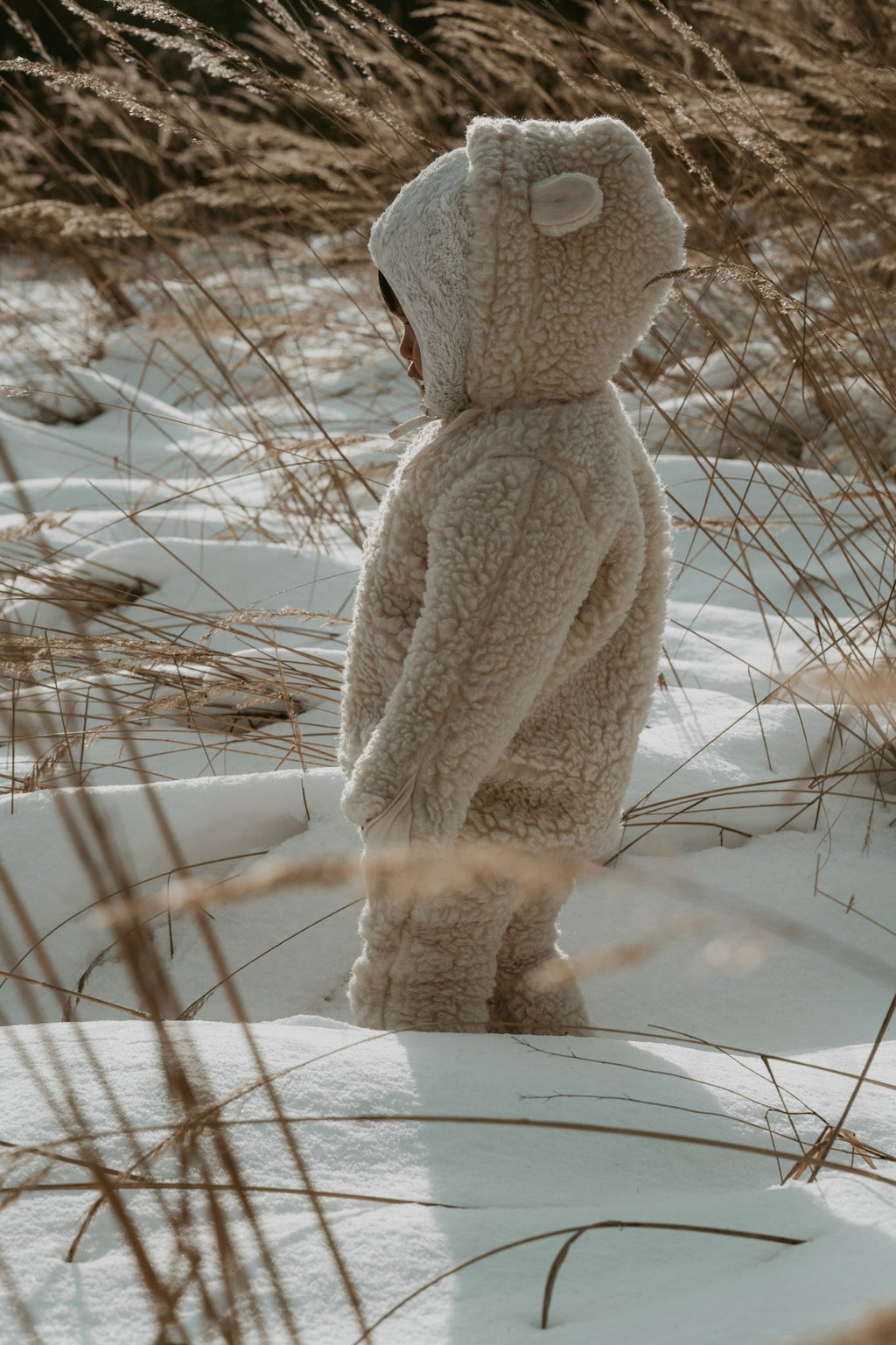 Baby/Kid Virgin Wool Overall - White