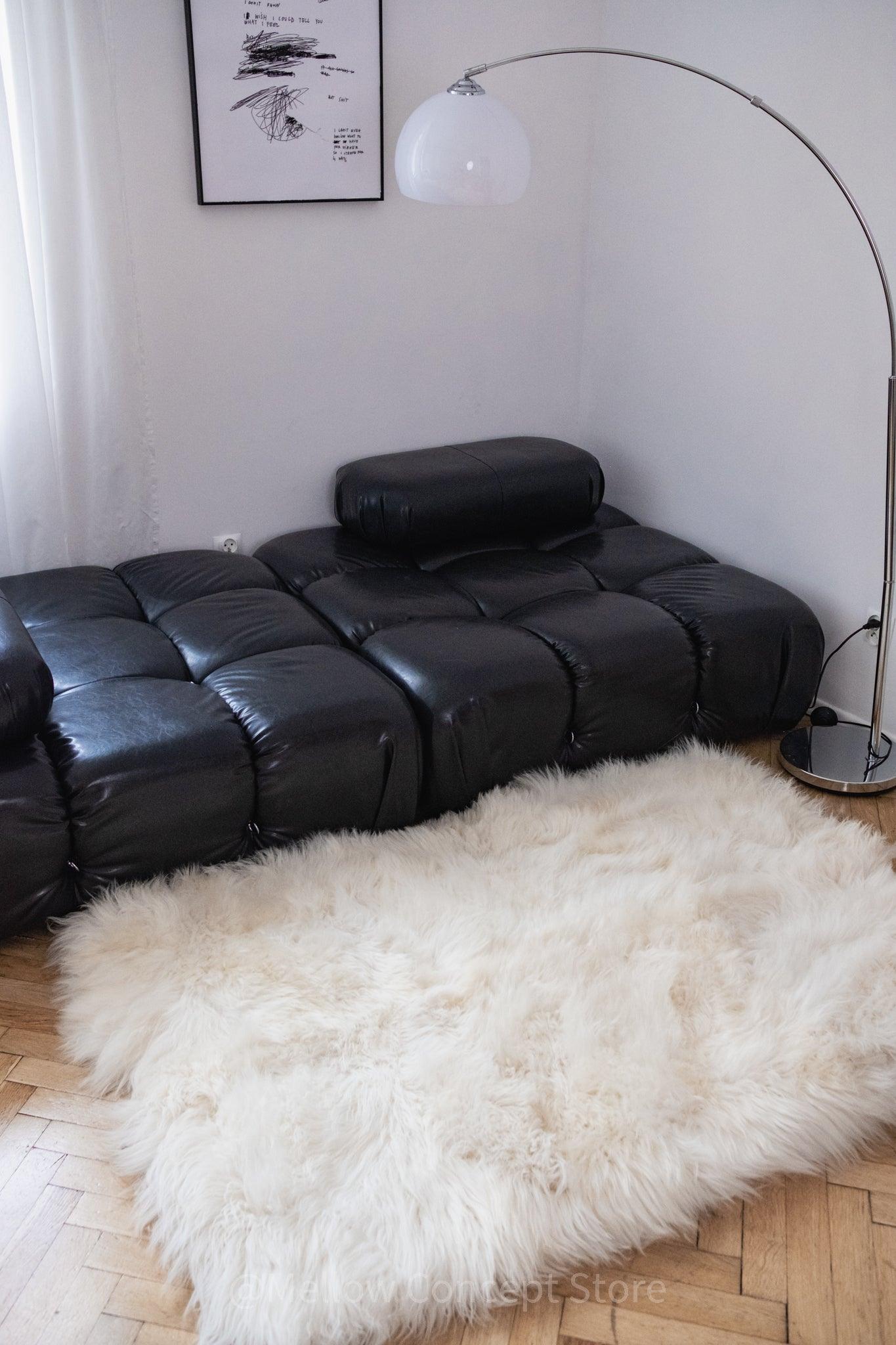 Natural Sheepskin Ivory Carpet - Rectangle