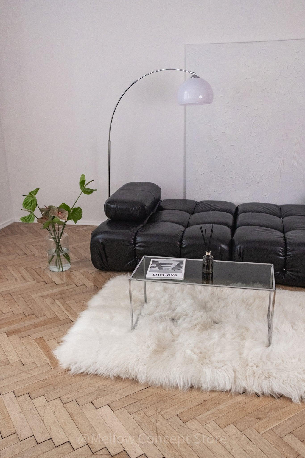 Natural Sheepskin Ivory Carpet - Rectangle