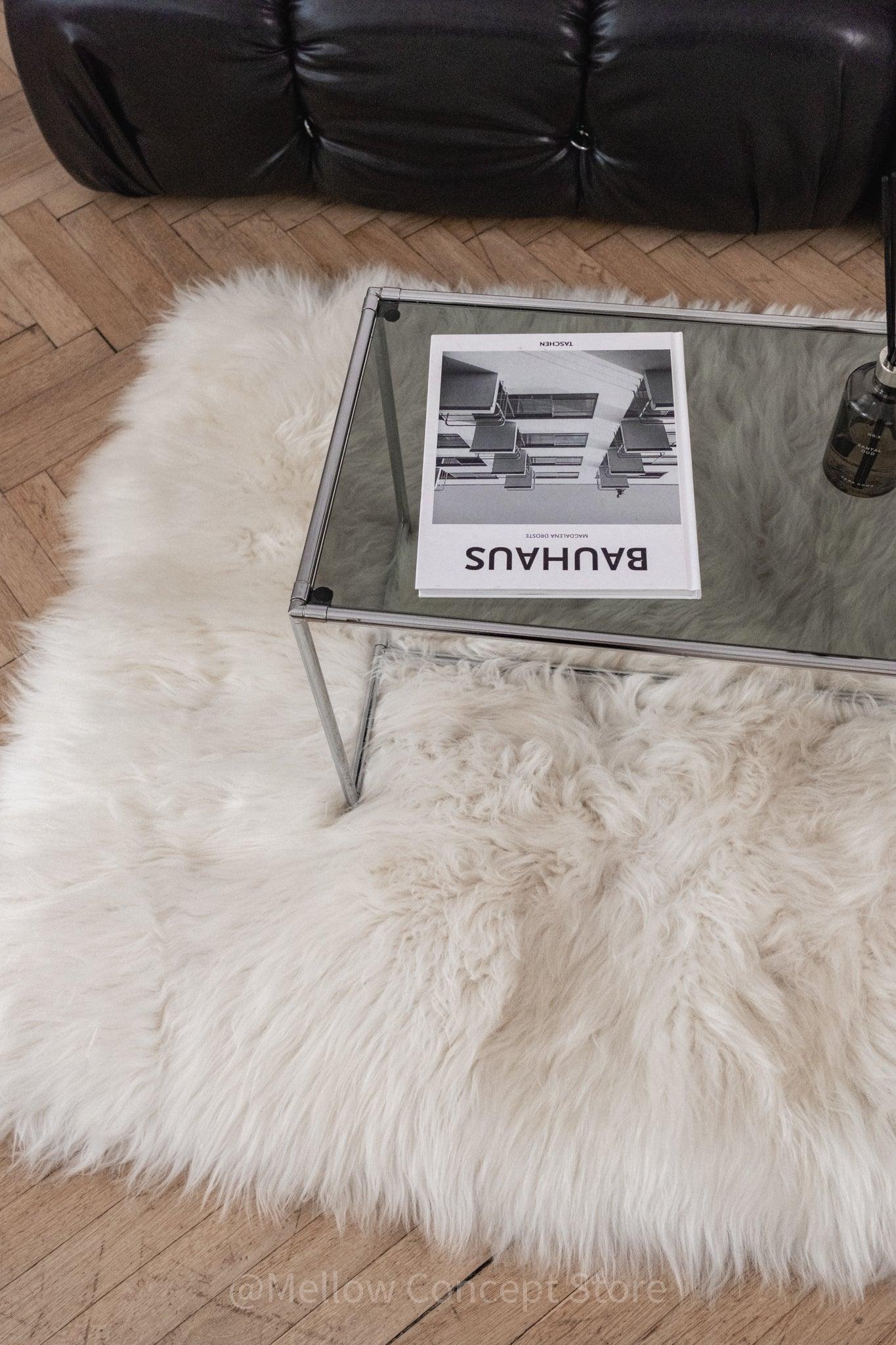 Natural Sheepskin Ivory Carpet - Rectangle