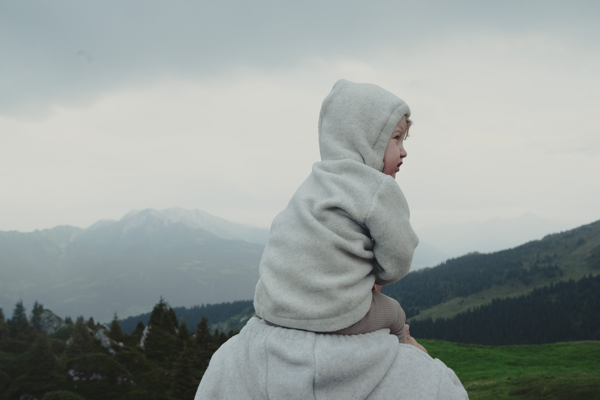 Baby/Kid Virgin Wool Jacket - Grey