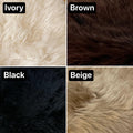 Natural Sheepskin Stool Cover