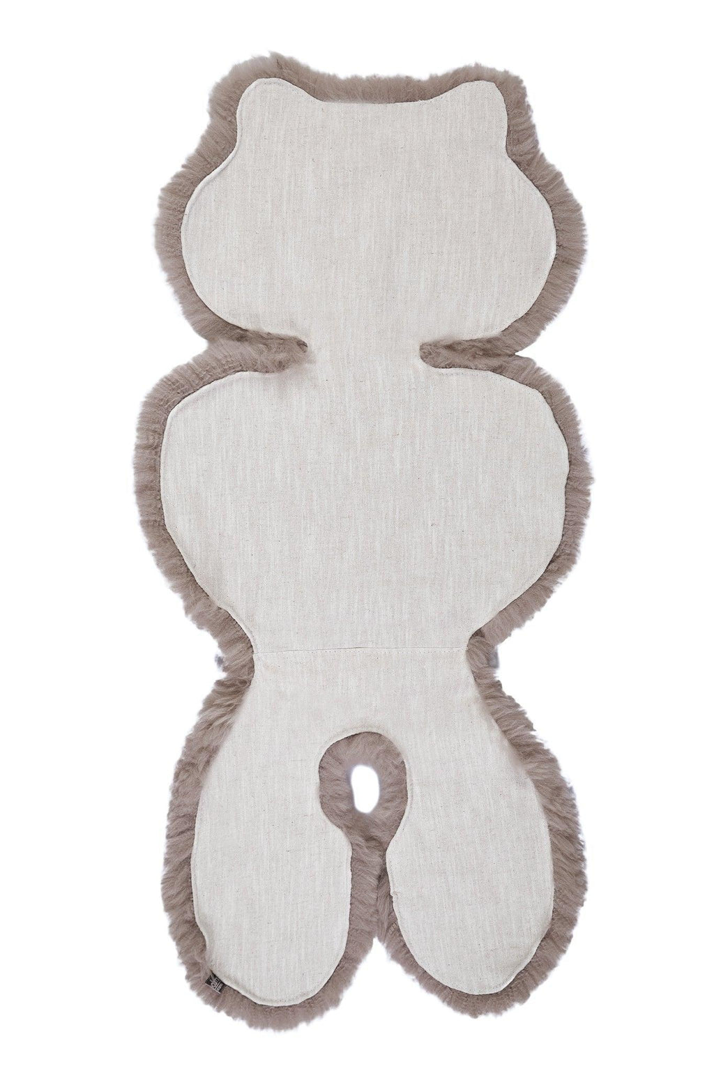 Greige Natural Sheepskin Car Seat / Stroller Liner