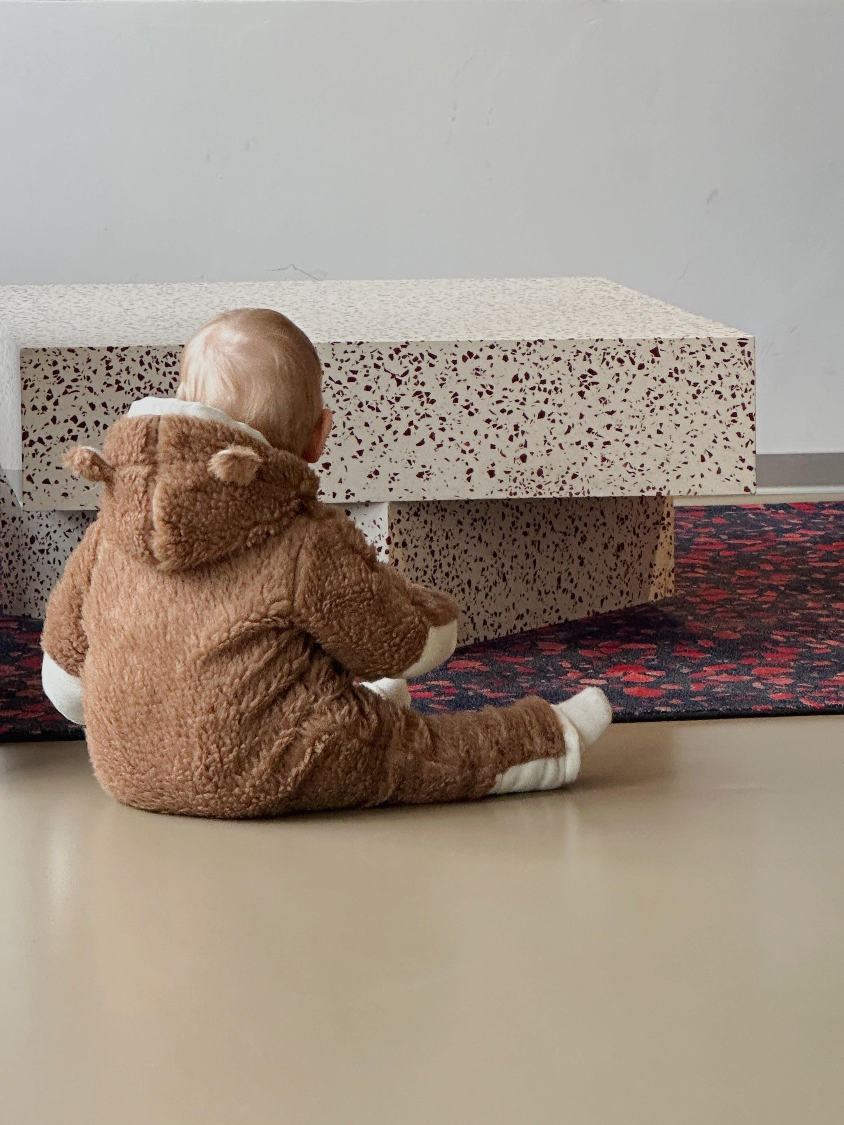 Baby/Kid Virgin Wool Overall - Brown