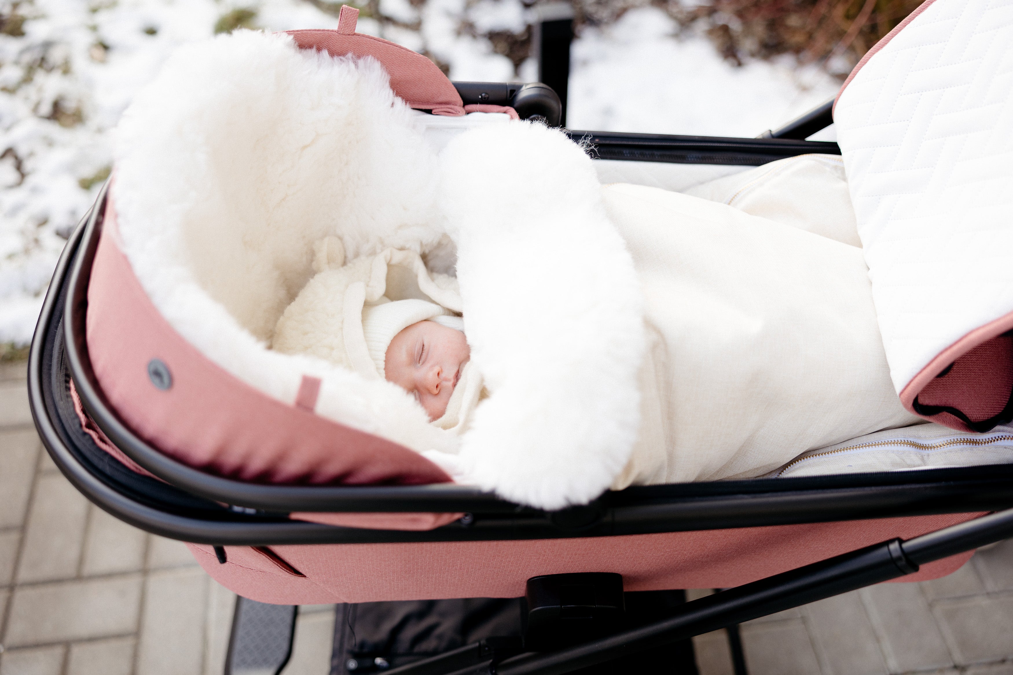 Bestseller: White Natural Sheepskin Stroller Sleeping Bag